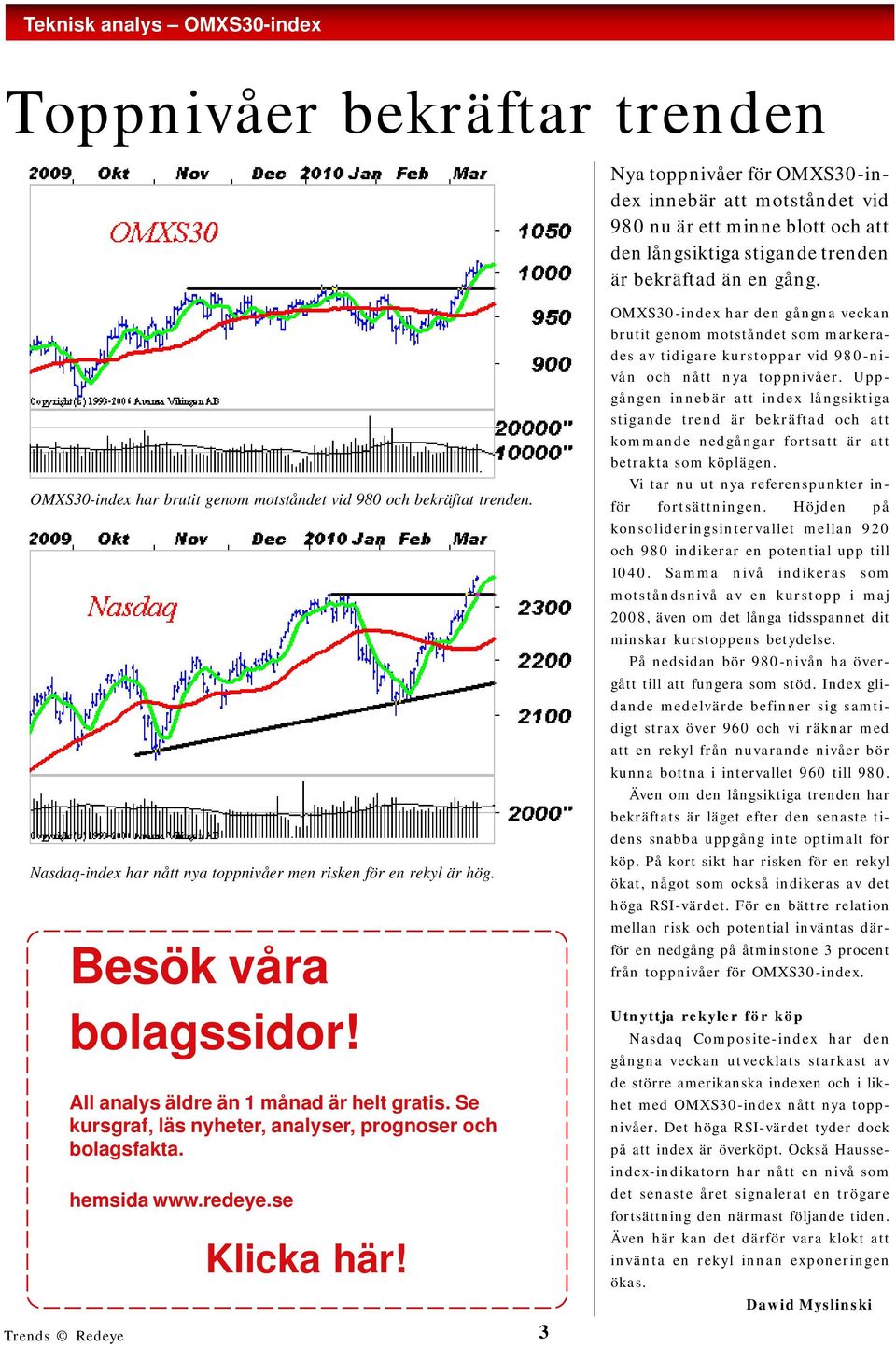 All analys äldre än 1 månad är helt gratis. Se kursgraf, läs nyheter, analyser, prognoser och bolagsfakta. hemsida www.redeye.se Klicka här!