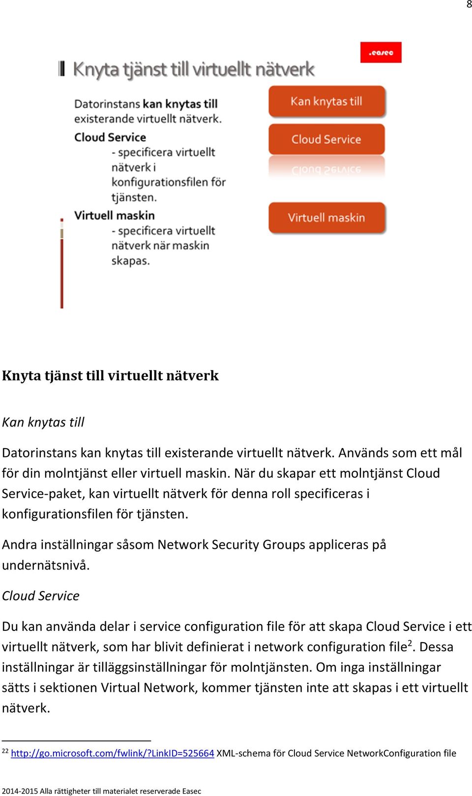 Andra inställningar såsom Network Security Groups appliceras på undernätsnivå.