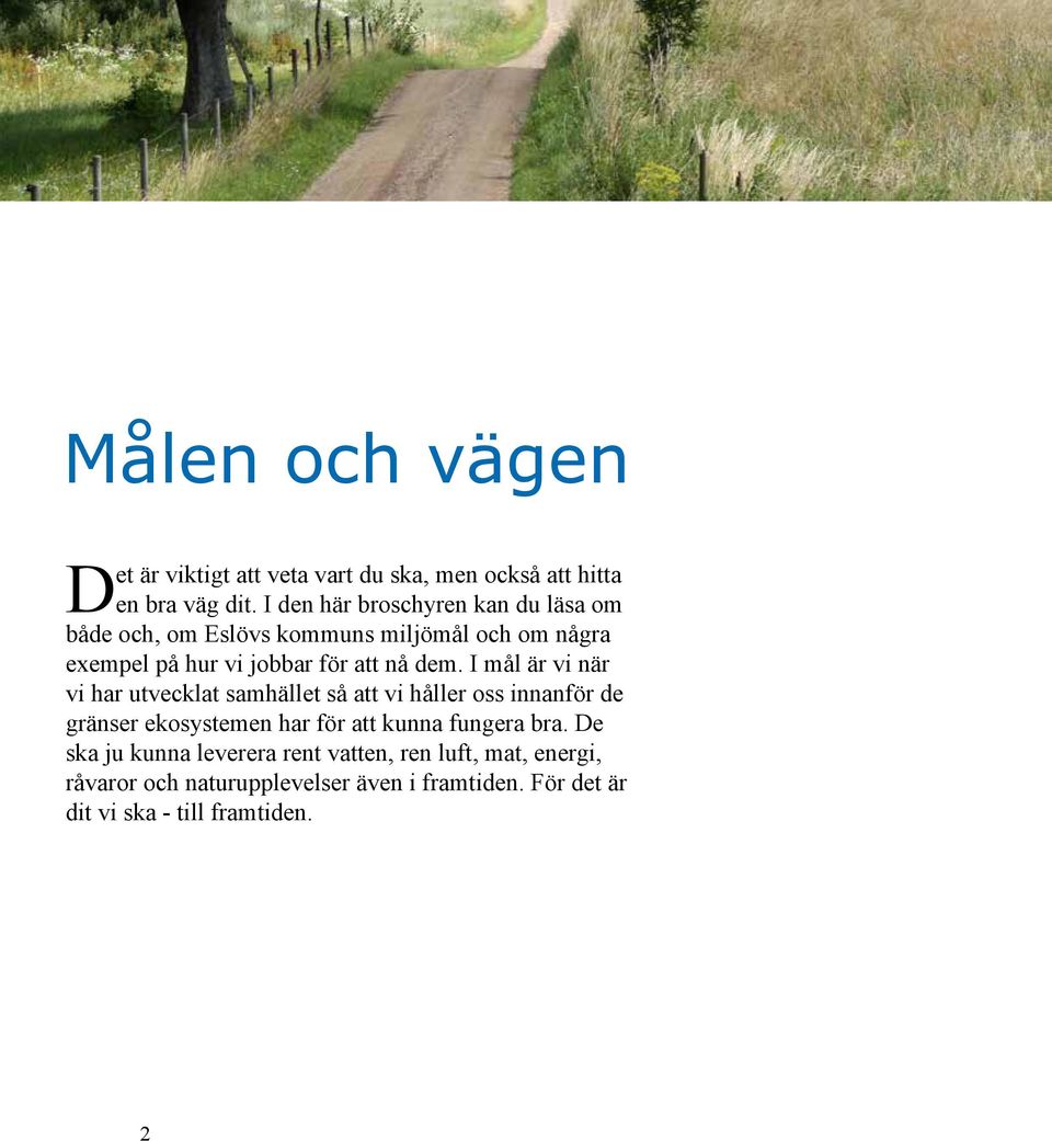 dem. I mål är vi när vi har utvecklat samhället så att vi håller oss innanför de gränser ekosystemen har för att kunna