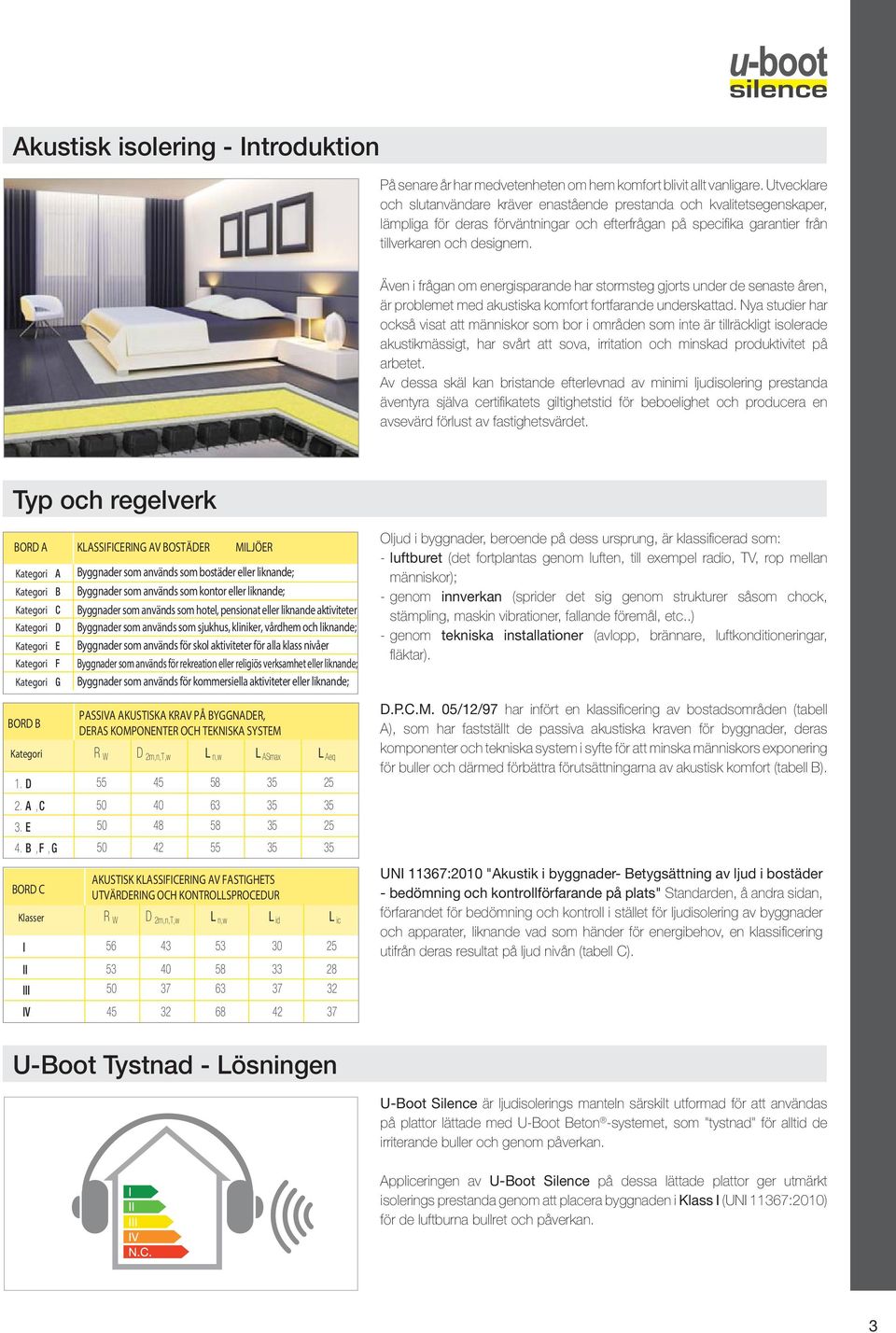 Även i frågan om energisparande har stormsteg gjorts under de senaste åren, är problemet med akustiska komfort fortfarande underskattad.