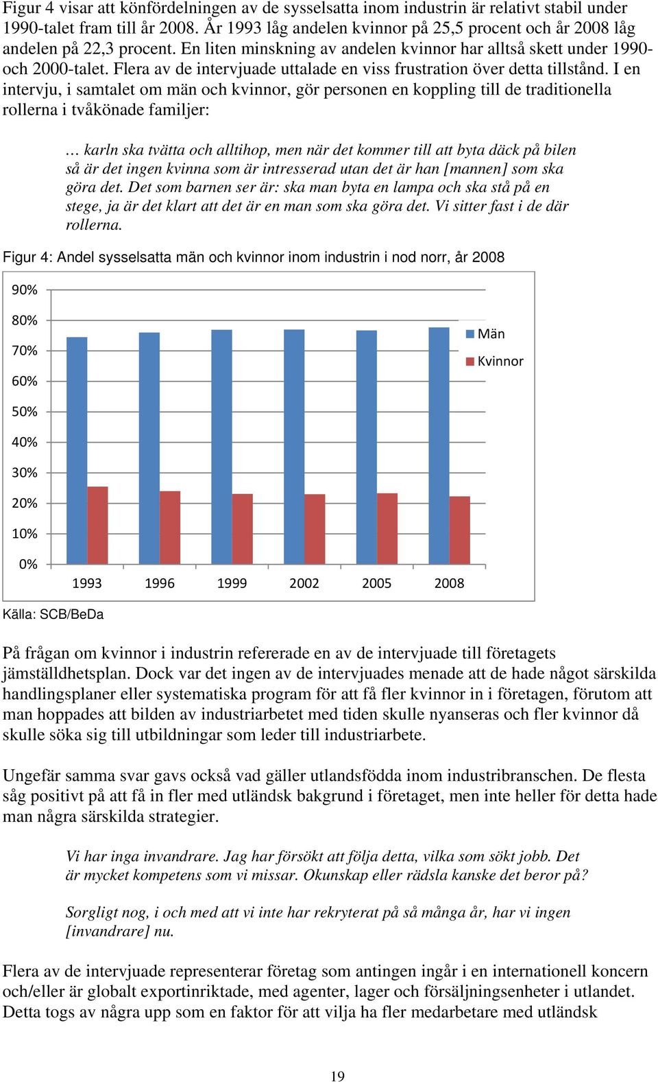 Flera av de intervjuade uttalade en viss frustration över detta tillstånd.