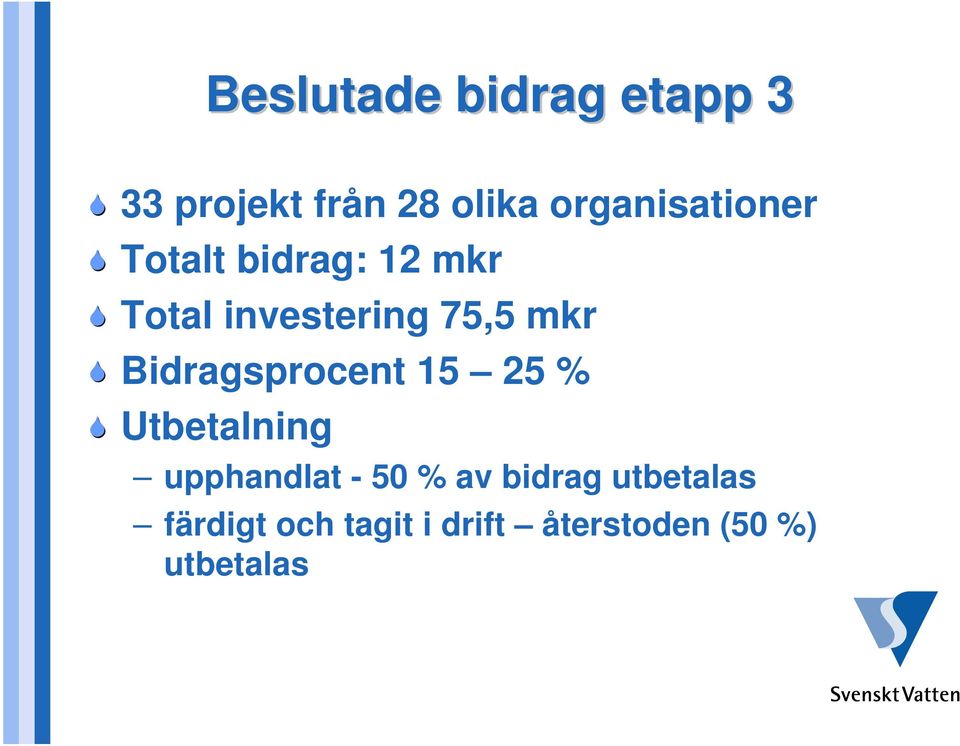 mkr Bidragsprocent 15 25 % Utbetalning upphandlat - 50 % av