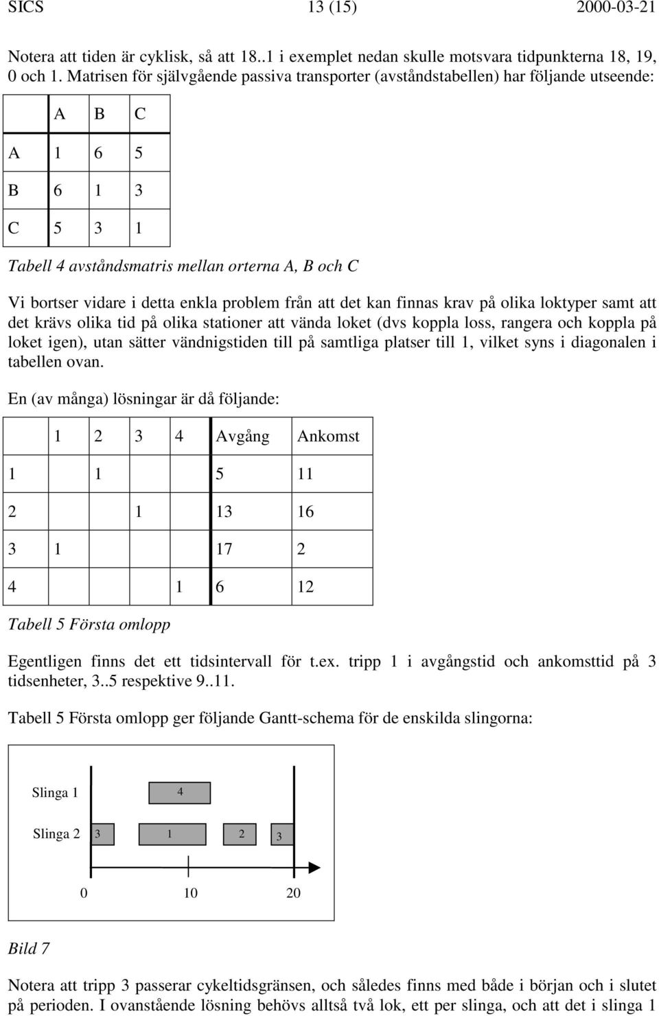 problem från att det kan finnas krav på olika loktyper samt att det krävs olika tid på olika stationer att vända loket (dvs koppla loss, rangera och koppla på loket igen), utan sätter vändnigstiden