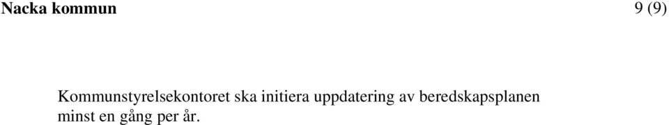 initiera uppdatering av