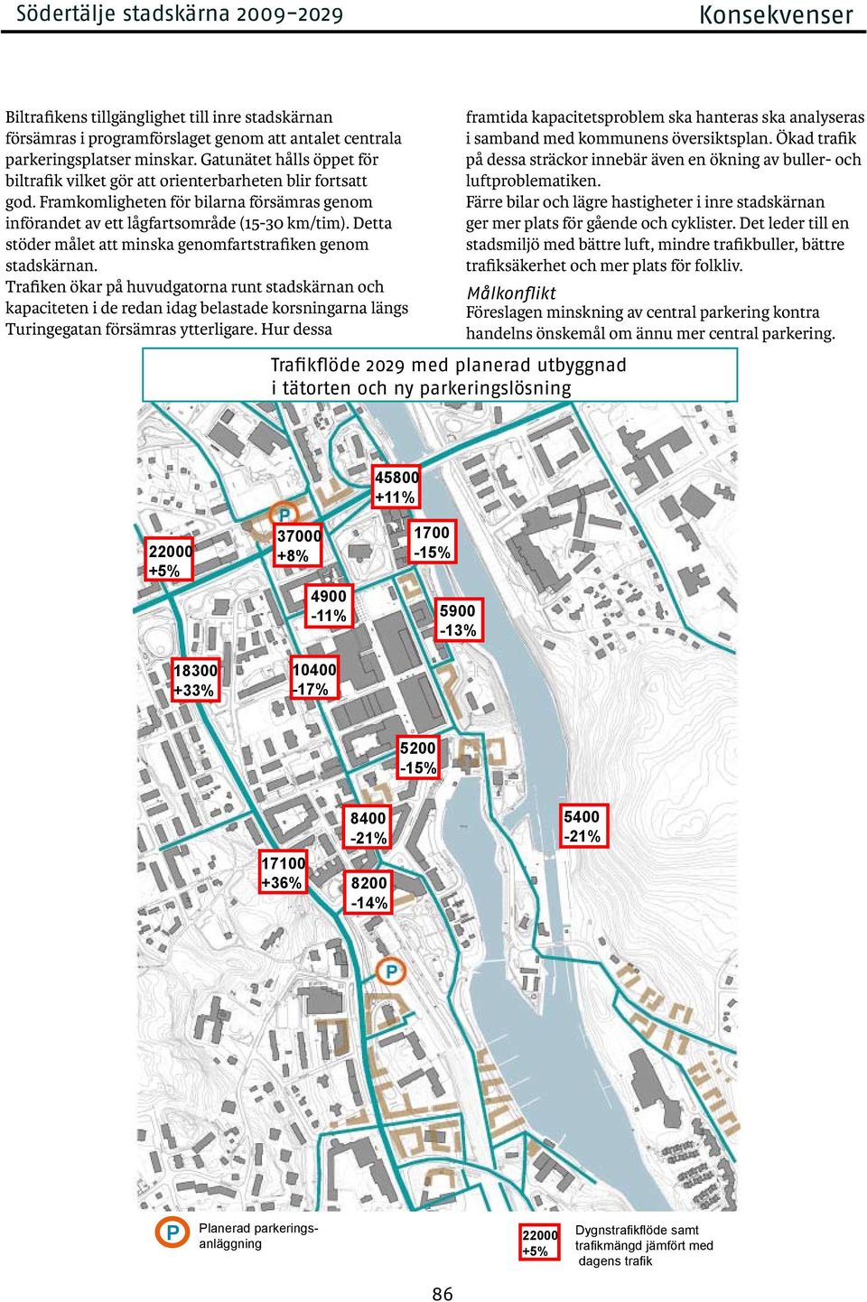 Detta stöder målet att minska genomfartstrafiken genom stadskärnan.