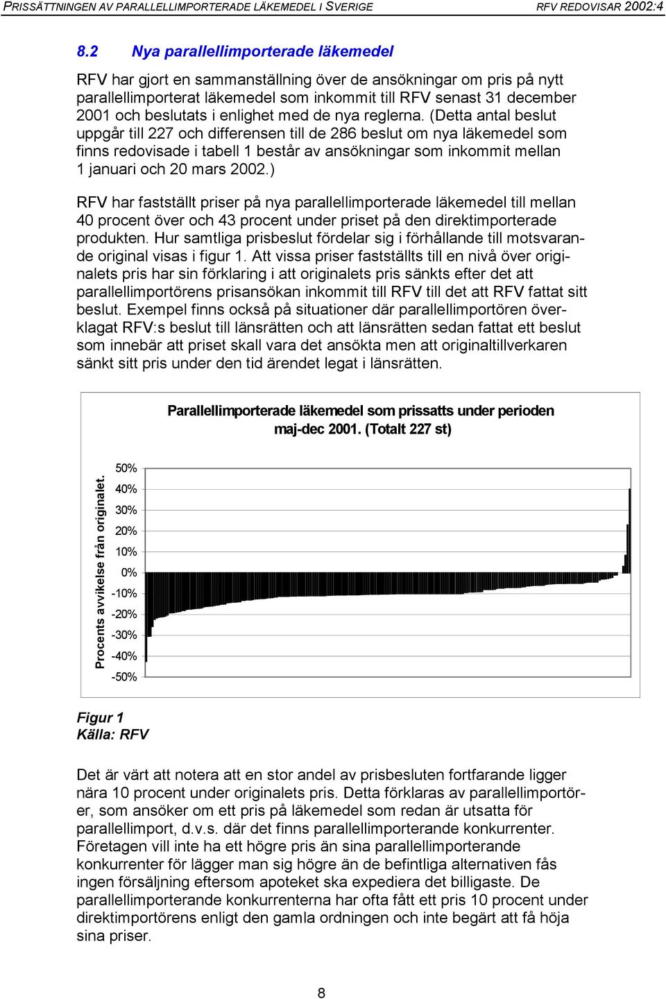 (Detta antal beslut uppgår till 227 och differensen till de 286 beslut om nya läkemedel som finns redovisade i tabell 1 består av ansökningar som inkommit mellan 1 januari och 20 mars 2002.