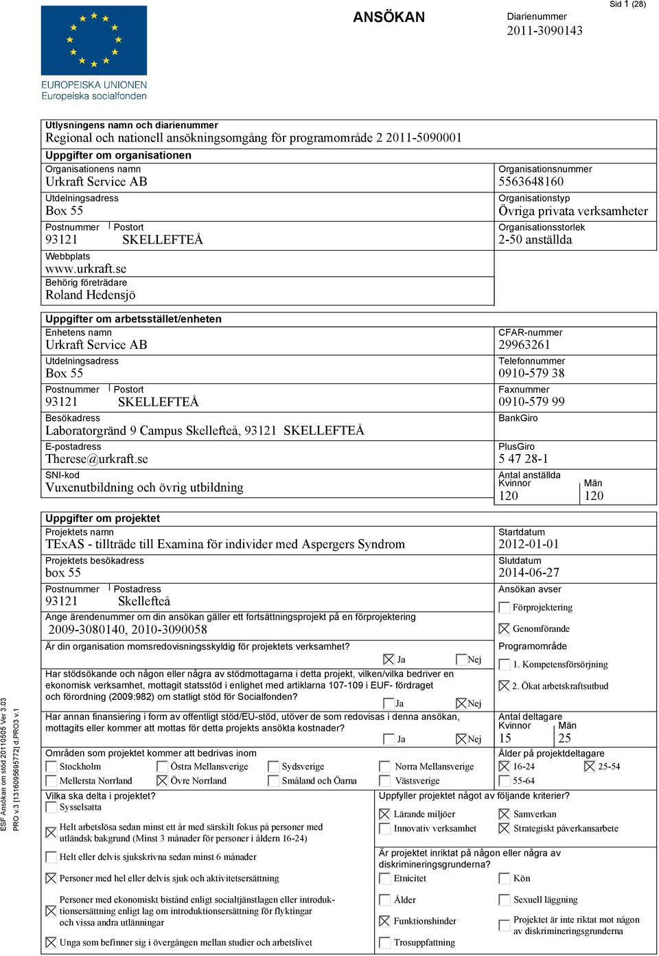se Behörig företrädare Postort Roland Hedensjö SKELLEFTEÅ Organisationsnummer 5563648160 Organisationstyp Övriga privata verksamheter Organisationsstorlek 2-50 anställda Uppgifter om