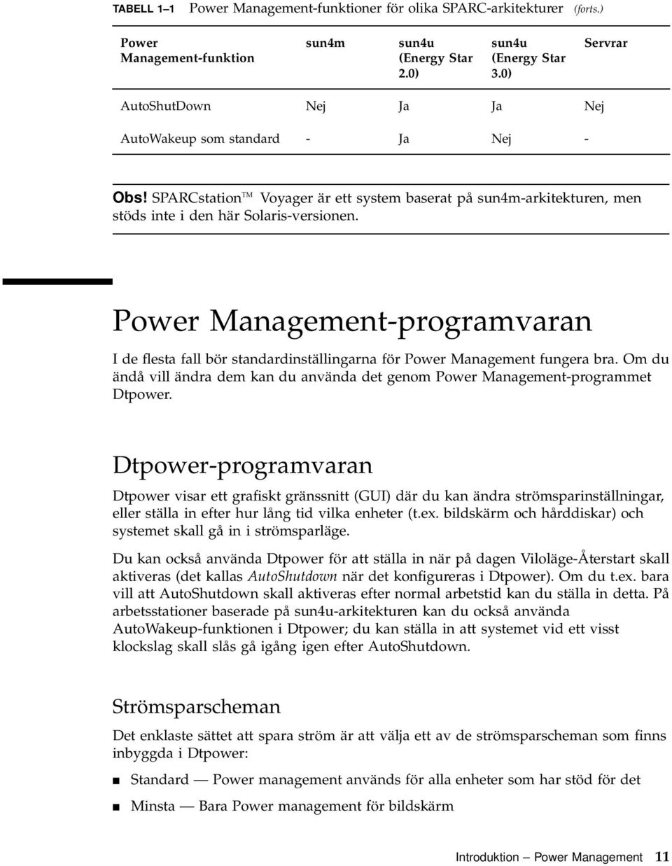 Power Management-programvaran I de flesta fall bör standardinställingarna för Power Management fungera bra. Om du ändå vill ändra dem kan du använda det genom Power Management-programmet Dtpower.