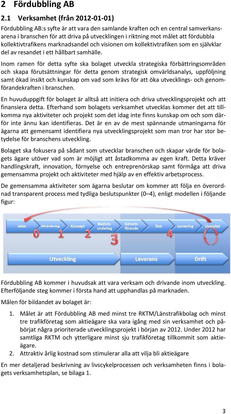 kollektivtrafikens marknadsandel och visionen om kollektivtrafiken som en självklar del av resandet i ett hållbart samhälle.