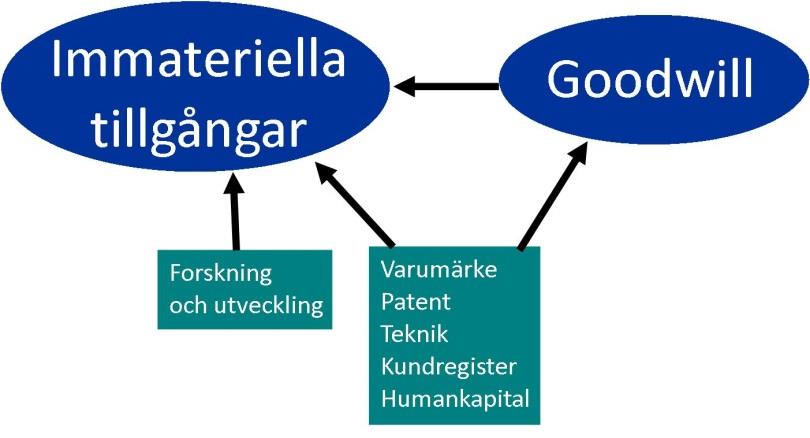 I IAS 38 Immateriella tillgångar definieras en immateriell tillgång som en identifierbar icke-monetär tillgång utan fysisk form (IAS 38 p. 8).