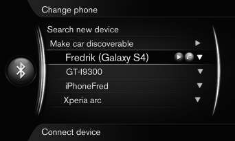 OBS Bluetooth -mediaspelare måste stödja Audio/Video Remote Control Profile (AVRCP) och Advanced Audio Distribution Profile (A2DP). Spelaren bör använda AVRCP version 1.3 och A2DP 1.2. I annat fall kan vissa funktioner utebli.