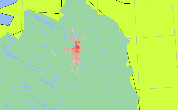 C: Mättning av satellitmottagare Beräkningarna här baseras på samlokalisering av två BS-LTE sändare i en mobilmast, som tillsammans använder samtliga block (t.