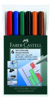 Multimark-pennor med permanent vattenbaserat bläck finns i tre olika spetsbredder och i 8 mycket intensiva permanenta färger.