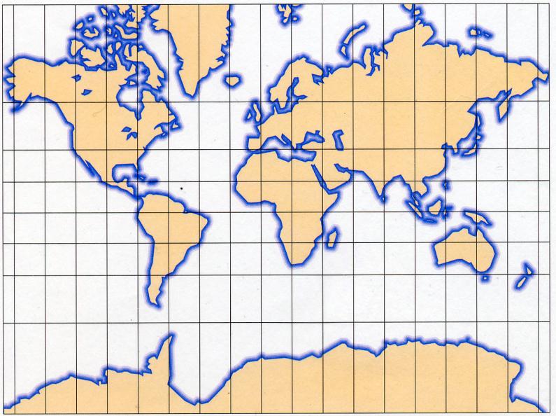 Mercators kartprojektion från
