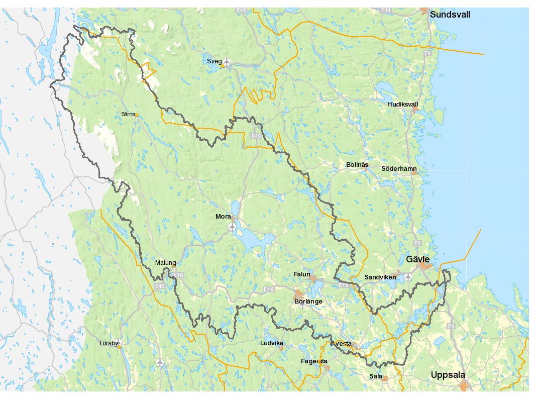 Näringsfattiga Dalälvens sjöar och vattendrag - 5200 sjöar större än en hektar - Dalälven är 50 mil lång, hundratals mil biflöden - Medelvattenföringen är