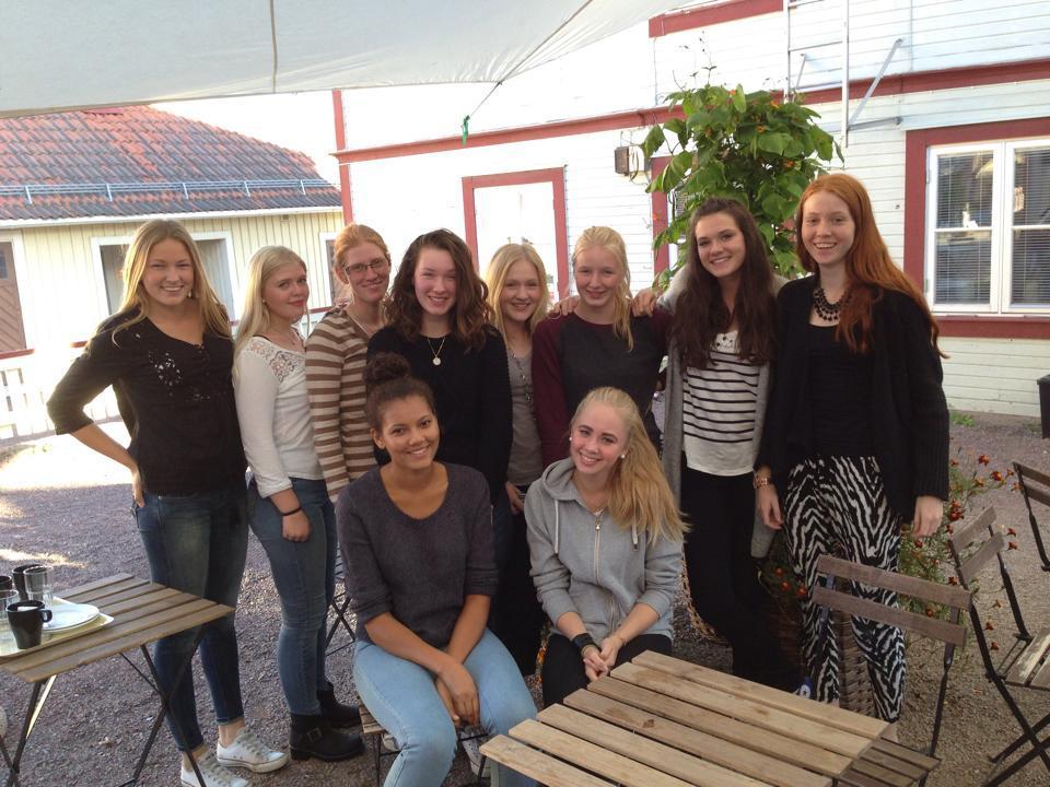 3.9 Ungdomssektionens verksamhet Leksands ridklubb Årsredovisning 2014 Sida 10 (32) Ungdomssektionens styrelse 2014: Stående från vänster; Alma Sarenmark, Hannah Hedlund, Emma Persson, Elisabeth
