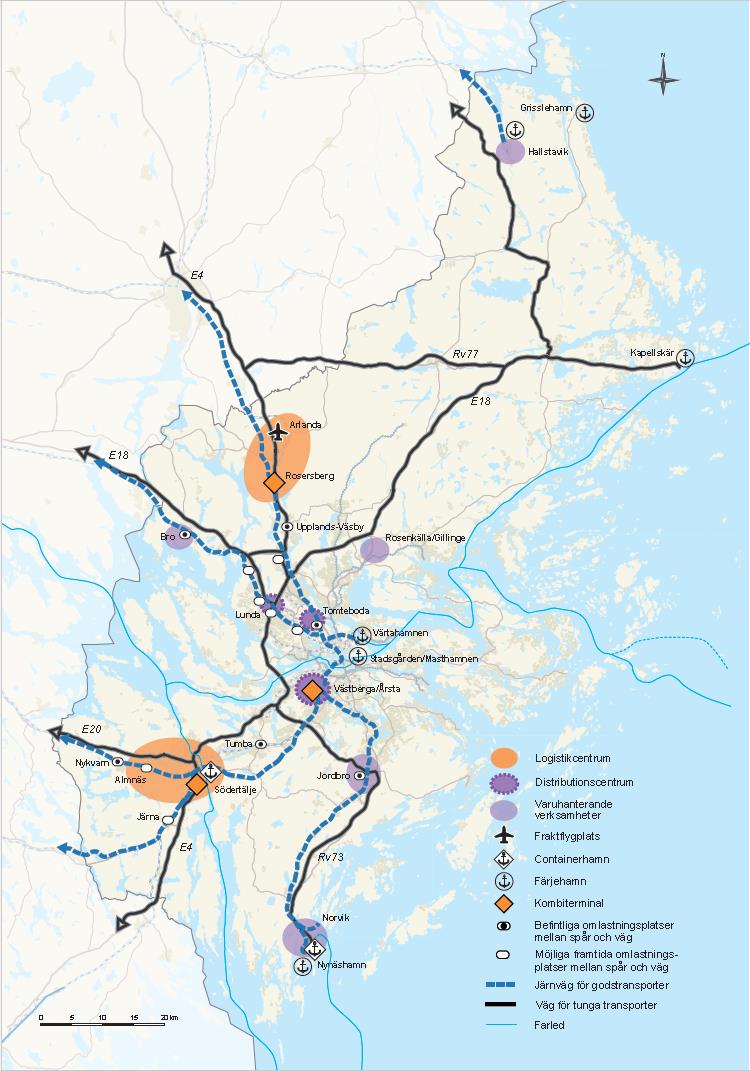 Infrastruktur för godstransporter.