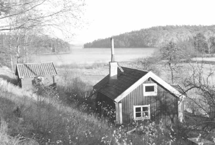 Torpet Landängen 1957. Foto: lånat från Håkan och Susanna Salwén.