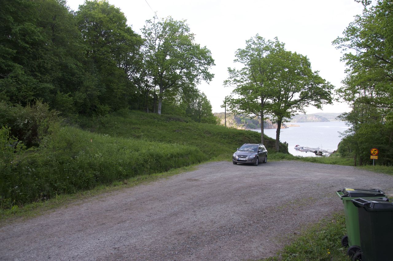 Tomtmark D:2 Del ur karta med tomten D:2 markerad. Tomten gränsar i norr mot planområdets nordgräns.