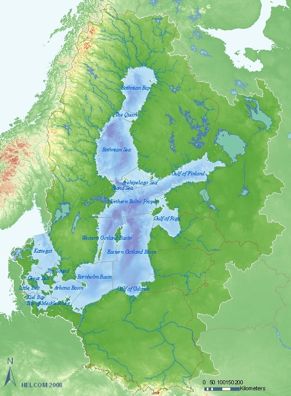 Området drabbat av syrebrist ca. 65.000 km 2 Hypoxia O 2 < 2 ml/l Danmark 43,000 km 2 Syre och salthaltsskiktning!