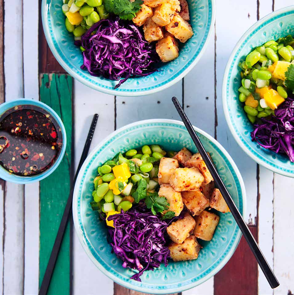 POKE BOWL med frasig tofu 4 port.