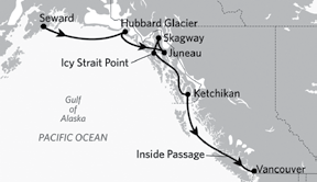 Kryssning Alaska Från SEATTLE Norwegian Pearl Glacier Bay, 7 nätter Hyttkategori Explorer of the Seas Sawyer Glacier, 7 nätter Hyttkategori Celebrity Millennium Alaska Southern Glacier, 7 nätter