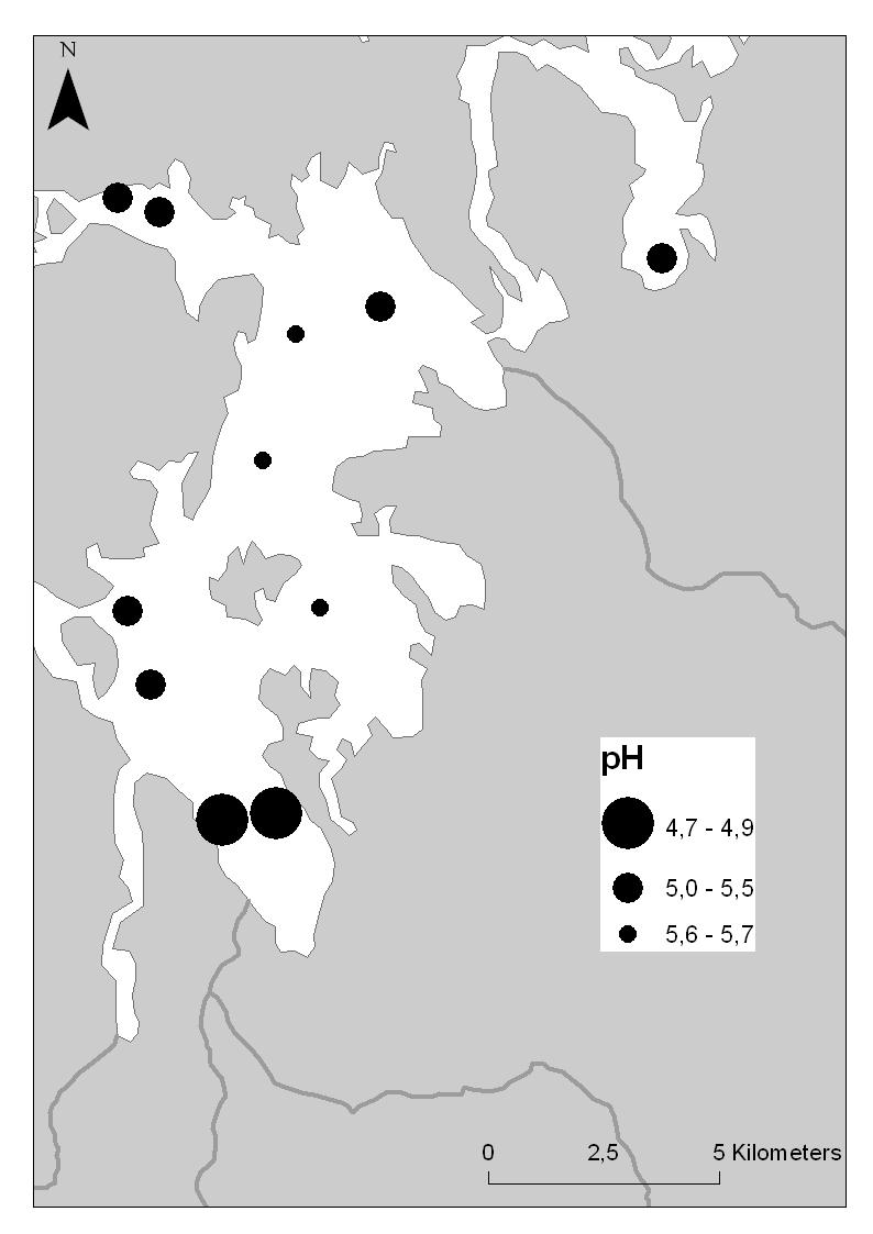 Aciditeten (kalkbehovet) korrelerar tydligt med svavelhalten Den extrema försurningen i jorden beror på svaveloxidation 0,6 0,5 0,4 r s