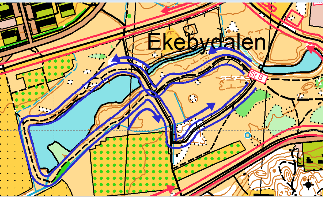 Barnloppet Fredrika von Essen (ansvarig), Anna Beskow, Olle Eriksson, Viggo Wrammert, Ville Wrammert, Barnen springer en 1,2 km lång snitslad bana i Ekebydalen, där de startar enskilt och får sin