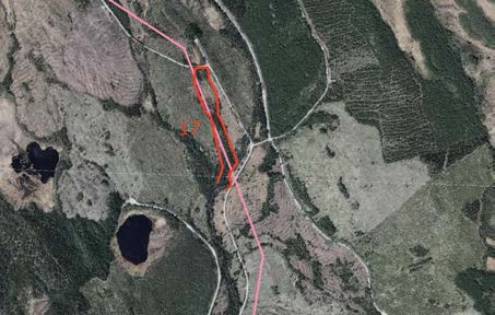 2015-09-23 Delområde 17 Bäck uppströms Börmtjärnarna Fältbesökt: 2050826 Berörd del av stråket: 500 meter Andra källor: - Allmän beskrivning: Längs denna bäck finns en ganska speciell strandmiljö.