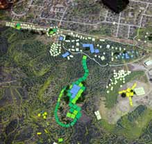 TIPPEN - Ska kännas nära - Att göra något roligt: mountainbike, skatepark. - Varje område bör ha parkinfill med vatten. - En del högre hus för boende och arbete.