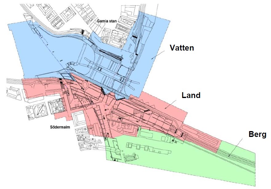 Sida 11 (30) I nya Slussen byggs en ny slussränna samt nya avbördningskanaler från Mälaren till Saltsjön samt en ny fiskvandringsväg i gamla Nils Ericssonslussen med tillhörande konstruktioner i