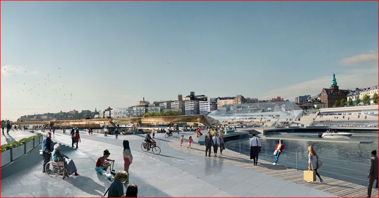 Sida 15 (30) Följande specifika effektmål finns för de tre bärande funktionerna i nya Slussen: Trafik: Smidigare möjligheter att resa, bo och mötas Nya Slussen ska vara en framkomlig, tillgänglig och