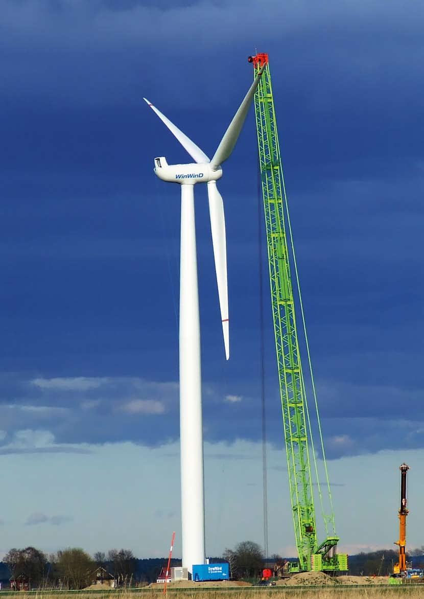 Hästhalla Våren medverkade Eolus vid etableringen av ett WinWinD 1,0 MW vindkraftverk vid Hästhalla i Lidköpings kommun.