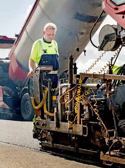 något lägre asfaltvolymer Såld volym asfalt, tusentals ton 133