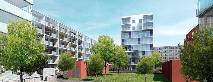 Några startade bostadsprojekt i Q1 Hohde, Helsingfors, Finland, 35 bostäder Metropolitan, Uppsala, Sverige 69