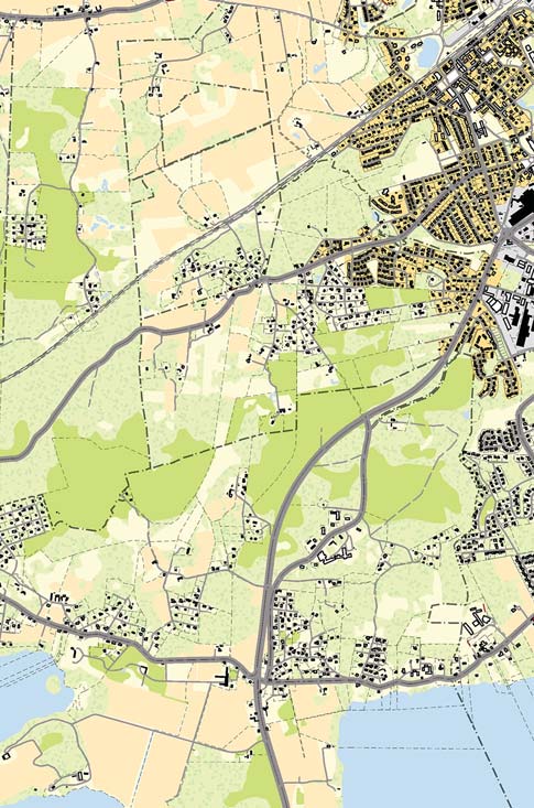 Detaljplan för Blommeröd, Bosjökloster 1:595 Samrådshandling 2016-12-19 Planens huvuddrag Planens syfte är att möjliggöra byggnation av maximalt 19 enfamiljshus i form av 1-1½-plansvillor.