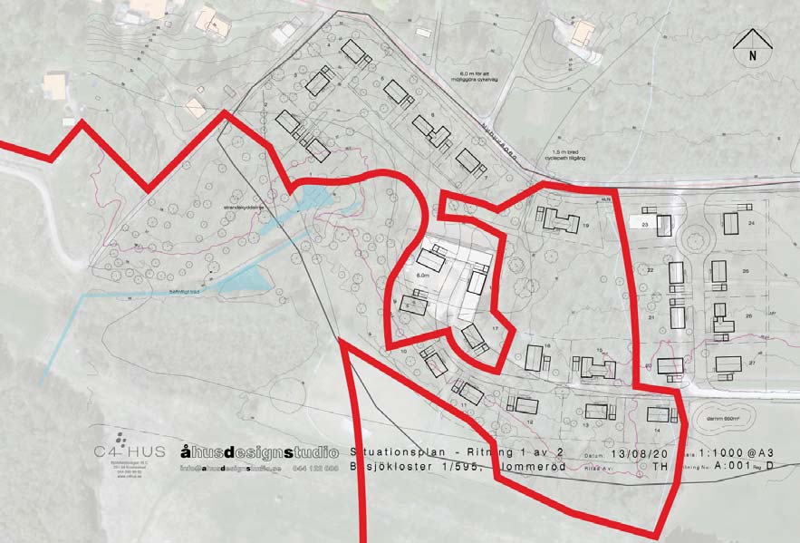 Detaljplan för Blommeröd, Bosjökloster 1:595 Samrådshandling 2016-12-19 I planprogrammet skrevs det att den tillkommande bebyggelsens skala och volym bedöms i förhållande till befintlig