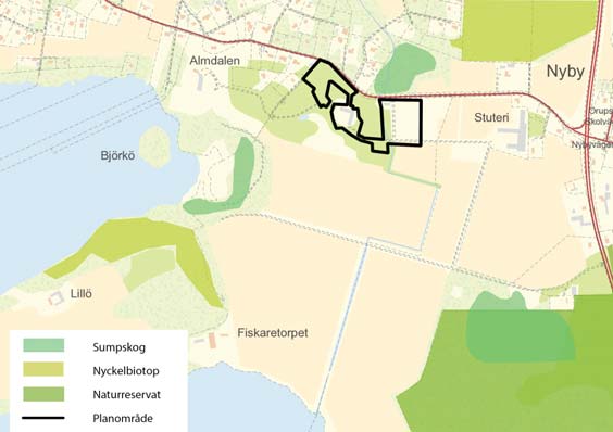 Detaljplan för Blommeröd, Bosjökloster 1:595 Samrådshandling 2016-12-19 fortplantningsområden/viloplatser negativt kan kräva dispens från artskyddsförordningen.