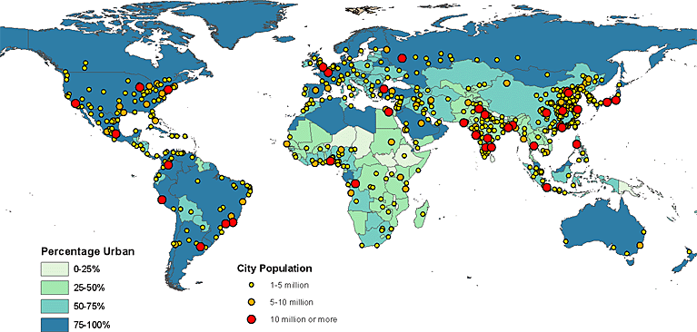 Urbaniseringen ökar!