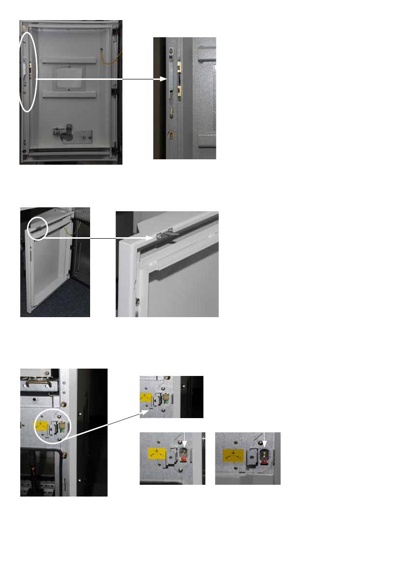 Fig 10: Låsanordning på dörr till brytarcellen Figure 12: Fig 10: Låsanordning
