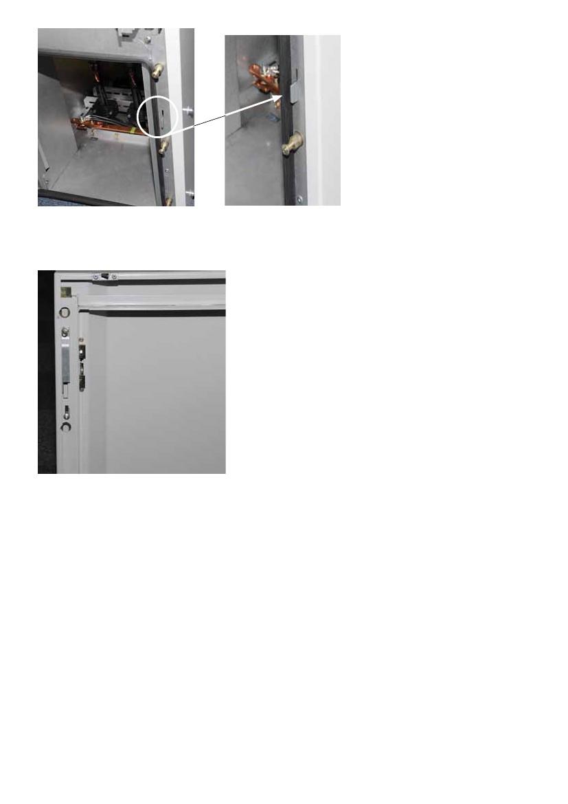 Fig 14: Låsdetaljer för dörr till kabelcell