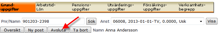 Avsluta en anställning Att tänka på innan avslut Avsluta i den månad som medarbetaren slutar, inte i förtid.