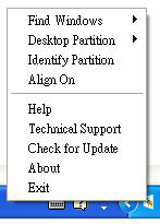 3. Bildoptimering Context Menu (Kontextmenyn) har fyra poster: SmartControl Premium - när det valts visas fönstret About (Om).