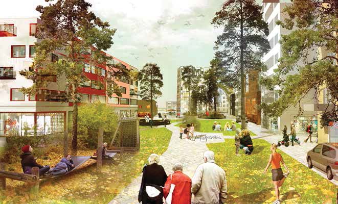Programförslaget Park och plats Eriksbergsparken idag