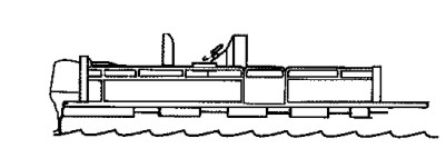 ALLMÄN INFORMATION 2. Exempel på dålig ventilation medan båten är i rörelse: a b 21628 a - b - Körning av båten med bogens trimvinkeln alltför hög.