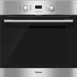 Miele inbyggnadsugnar H 2161 B ContourLine Easycontrol display med vred PerfectClean 56 liter innervolym 4 falshöjder 7 ugnsfunktioner Ugnstemperatur 30-250 C Exakt temp.