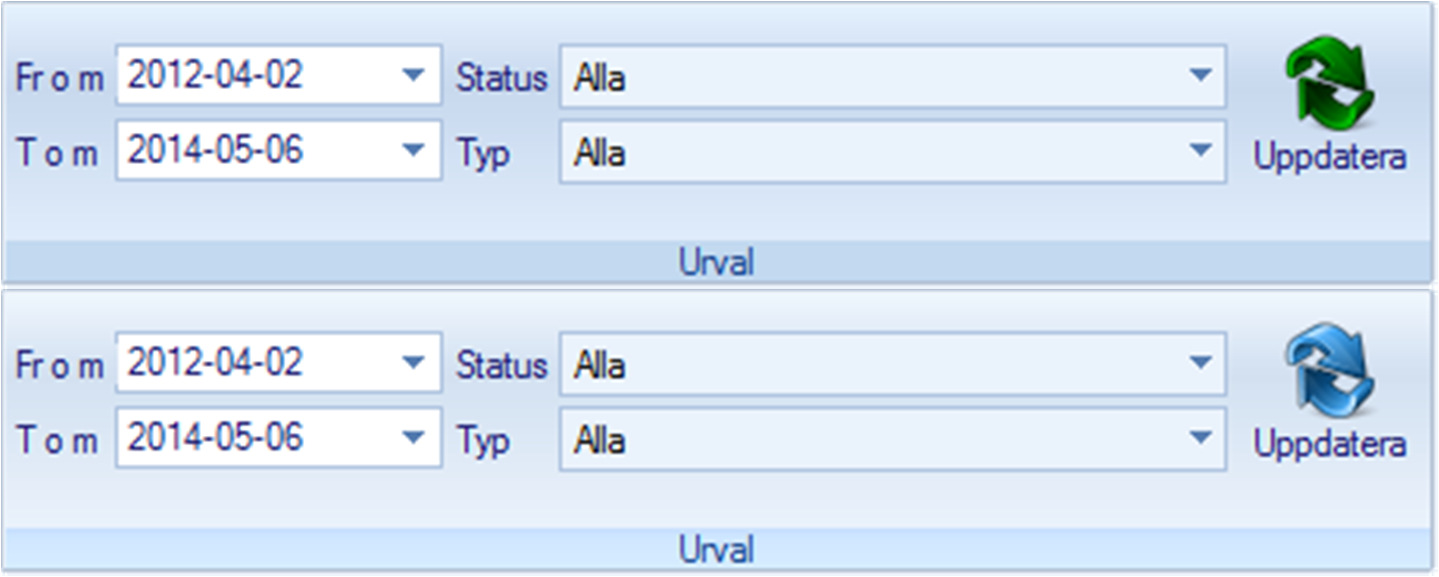 Nyhetsdokument Vitec Teknisk Förvaltning - Version 1.50 maj 201 Det som händer då är att inga val i trädet genererar någon datahämtning förrän man trycker på uppdateraknappen.