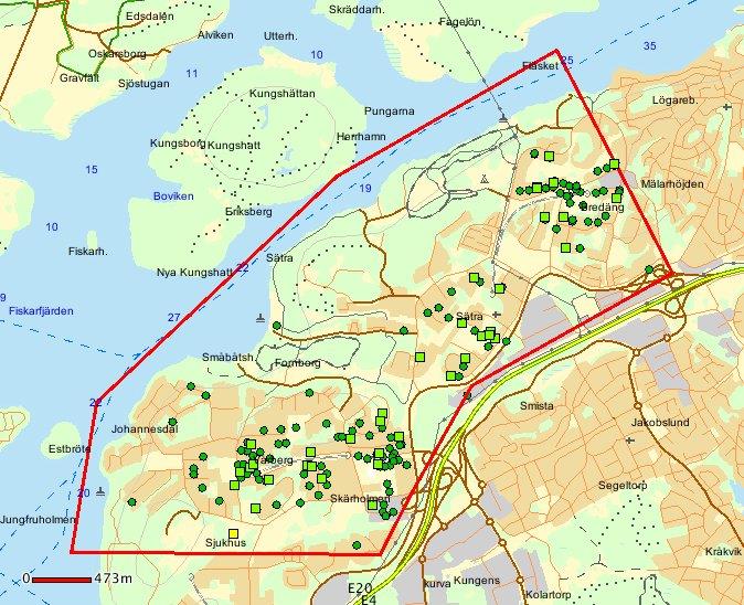 Sida 46 (55) Olaga hot målsäganden över 18 år RAR: 206 anmälningar - 222 prickar i kartan (222unika