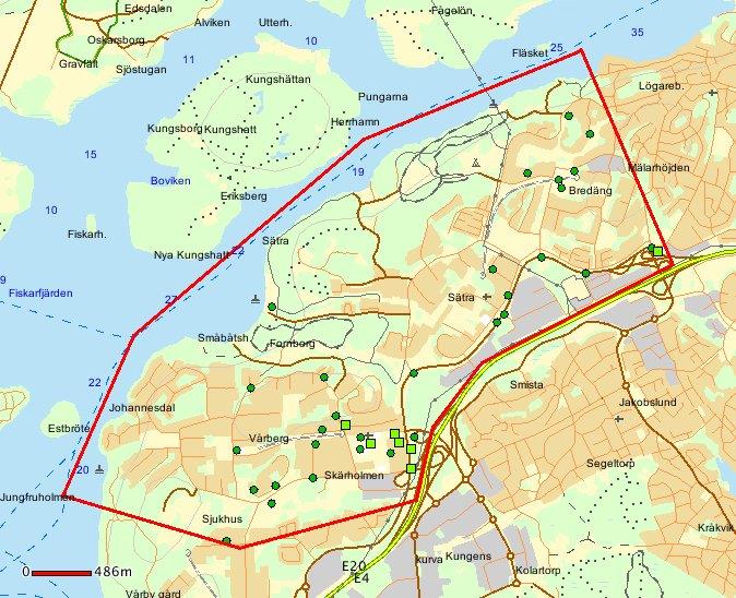 Sida 52 (55) Smitning ej parkeringsskada RAR: 47 anmälningar - 47 prickar i kartan (47unika