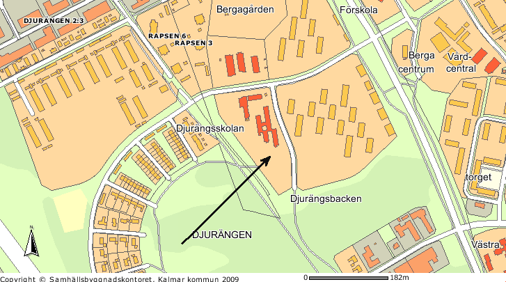 33 25 Föredragande: Elena Kakavandi Dnr: 2008-3936 Fastighet: Klövern 1 Fastighetens adress: Kungsgårdsvägen 51 Sökande: Kalmar kommun Nybyggnad förskola, förhandsbesked Handling: